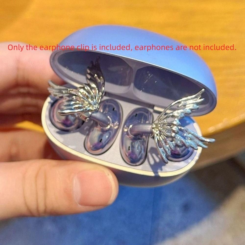 Creative Butterfly Earphone Clips Artificial Crystals Earphone Decorations  Personal Accessories