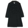 Made In Italy Long Sleeve Long Pea Coat 40 Black Women Used