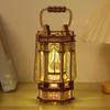 Magic Vintage Lightable Lantern 3D Wooden Puzzle DIY Lamp Model Assembly Building Block Desk Decoration Kits Gift