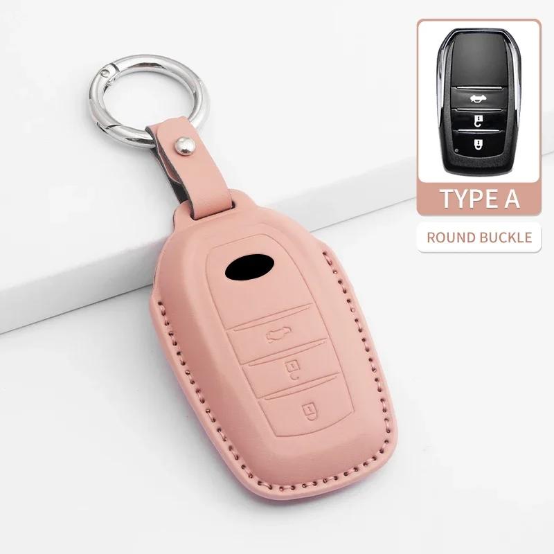 Чехол-оболочка для автомобильного ключа с 2/3 кнопками, брелок для Toyota Prius Camry Corolla CHR C-HR RAV4 Land Cruiser, брелок-пульт, аксессуары из ПУ