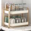 Storage Shelves Cup Shelf Storage Rack Water Cup Tea Cup Tea Set Glass Cup Storage Rack Desktop Double Tray Household Drain Box