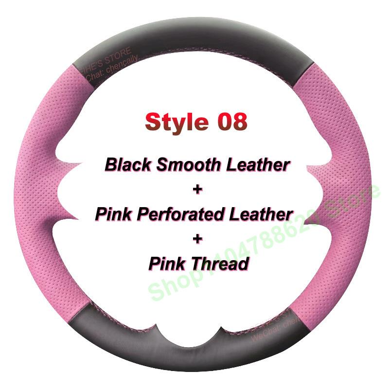 Hand-Sewn Alcantara Non-slip Suede Nappa Leather Car Steering Wheel Cover Wrap for BYD Formula Leopard 5 Interior Accessories