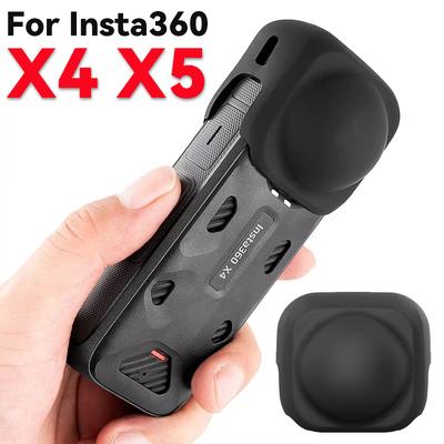 Крышка объектива для Insta360 X5 X4 Защитный чехол Аксессуары Insta 360 X4 Камера Пылезащитный Защита от царапин Силиконовый защитный чехол для объектива