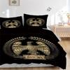 3pcs SPQR Eagle Crest Bedding Set - Includes One Quilt Cover and Two Pillowcases (No Core) - Perfect for Bedroom Decor and Guest Room Accessories - Fe