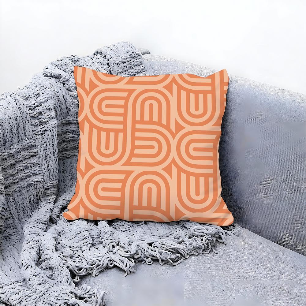 rustic weave texture Cushion Cover Premium Comfort Reversible Pillow Cove Two in One Design for Any Room  Car Interior