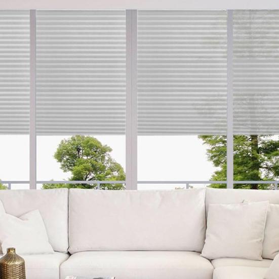 Самоклеящиеся плиссированные шторы, полузатемняющие окна, жалюзи, шторы для управления светом на балконе, в спальне, гостиной, автофургоне