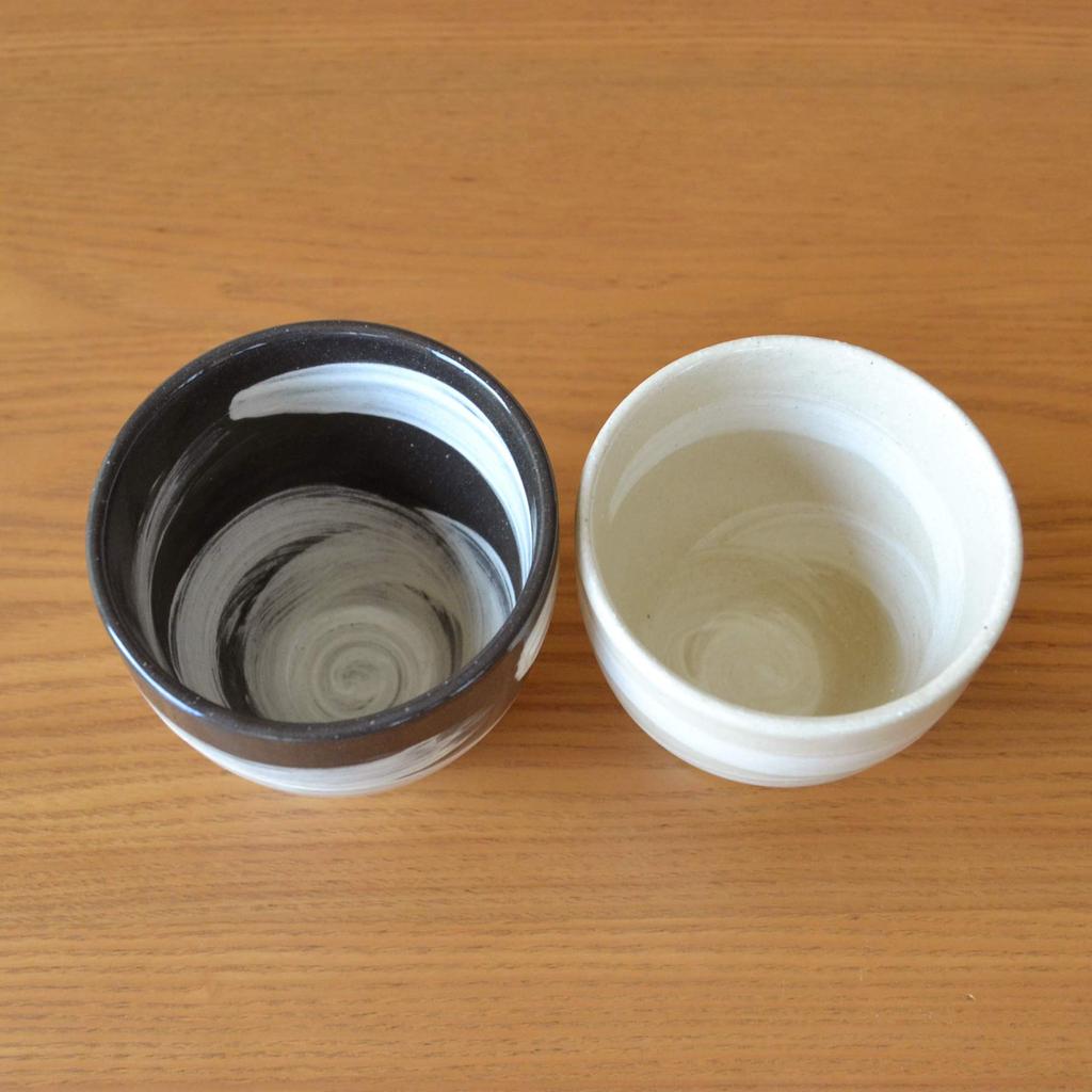 Teacup Pair Present Gift Boxed Stylish Arita Ware Naru Couple Teacup Ceramic Made in Japan