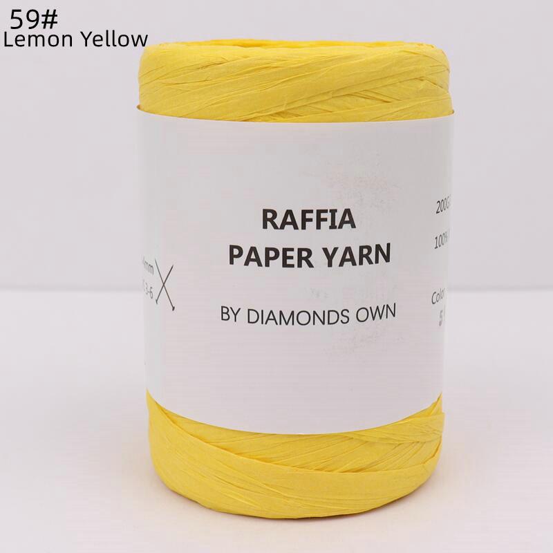 240M Natural Fiber Paper Summer DIY Hand Knitting Crochet Hat Bag Knitting Yarn Home Decoration