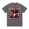Funny Horror Skeleton Meme 100cotton Unisexs Shirt Vintage Oneck Short Sleeve Harajuku Unisexs Summer Fashion Oversized Tshirt