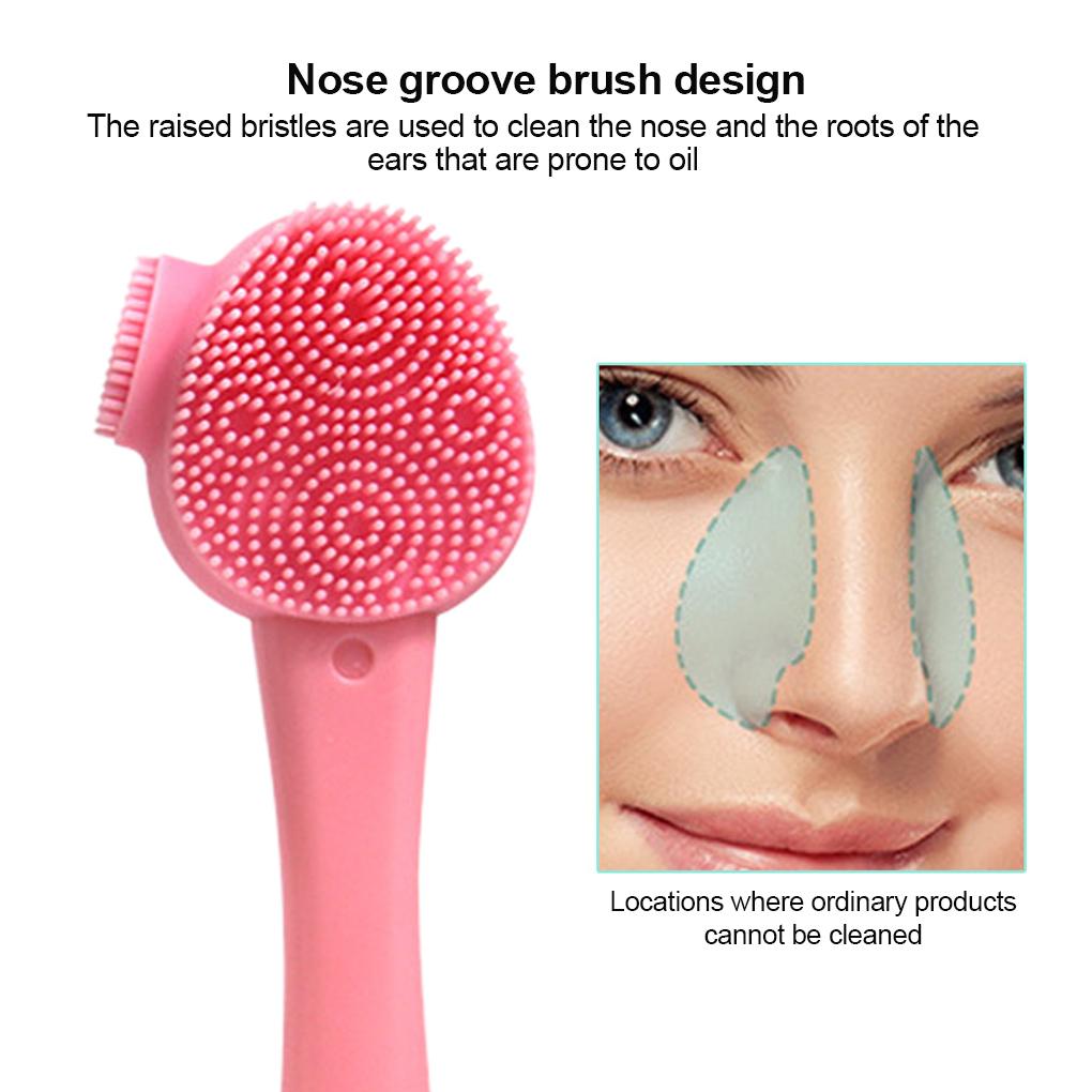 Щетка для очищения лица Силиконовая массажная щетка для лица Отшелушивающее очищающее средство для лица
