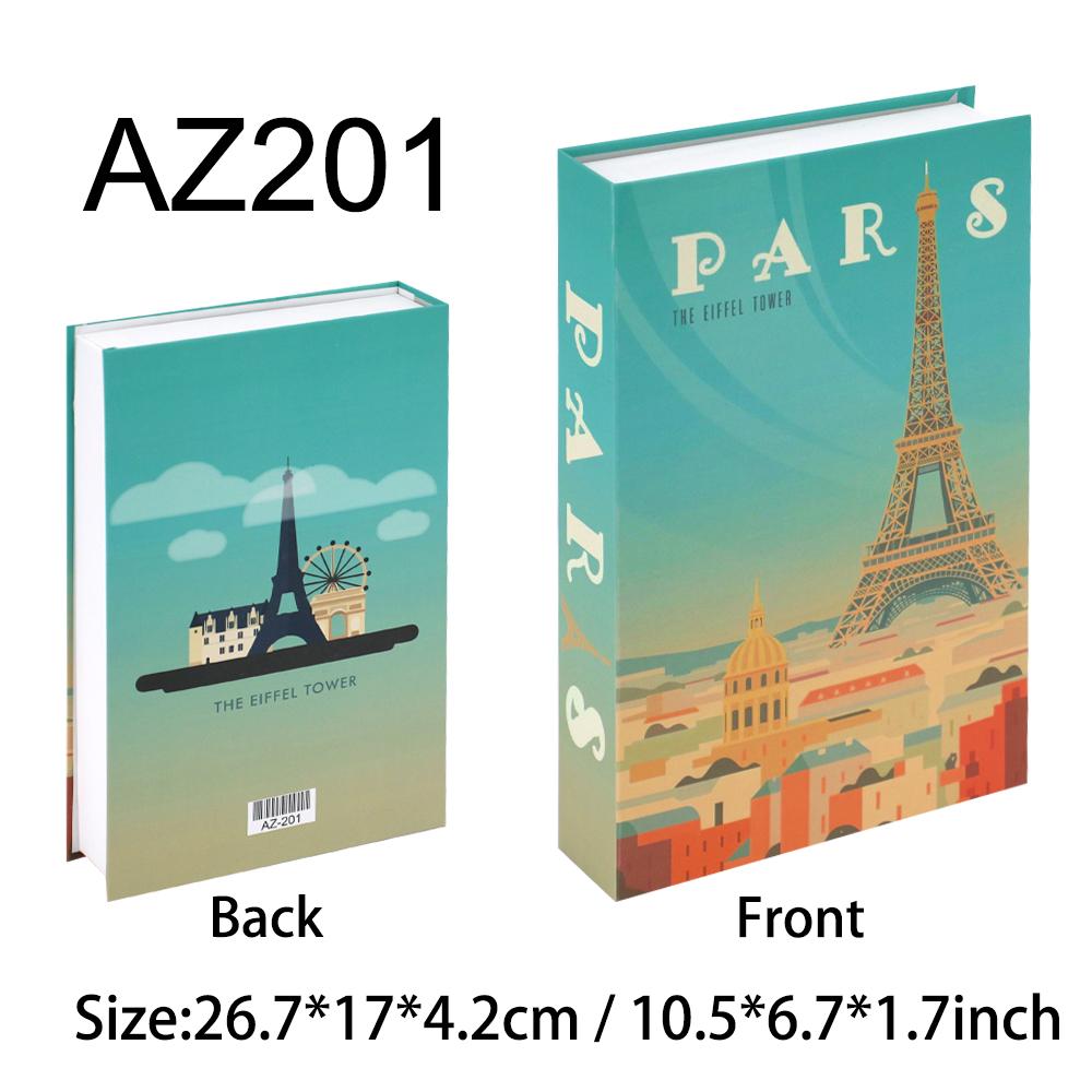 New York Paris London Series Luxury Fake Book Decoration Remote Control Storage Box Fashion Coffee Table Decoration Accessories