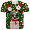 Funny Christmas T-Shirt Men Top 3D Muscle Print Tee Short Sleeve O Neck Streetwear Male Oversized Shirts Casual Harajuku Clothes