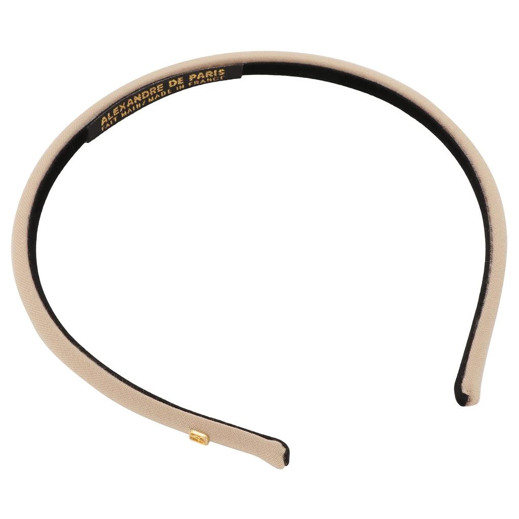 Ободок для волос Alexandre de Paris 6 мм, Заколка, Бежевый, Женский, THB-20147-06, S-1850-17 [Б/у]