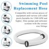 Stretchable Corrugated Structure Pool Hose with Clamps Easy Installation Pool Filter Pump Replacement Hose for INTEX Adapter