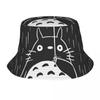 Custom My Neighbor Totoro Studio Ghibli Anime Bucket Hat Unisex Women Hayao Miyazaki Manga Beach Sun Summer Fisherman Cap