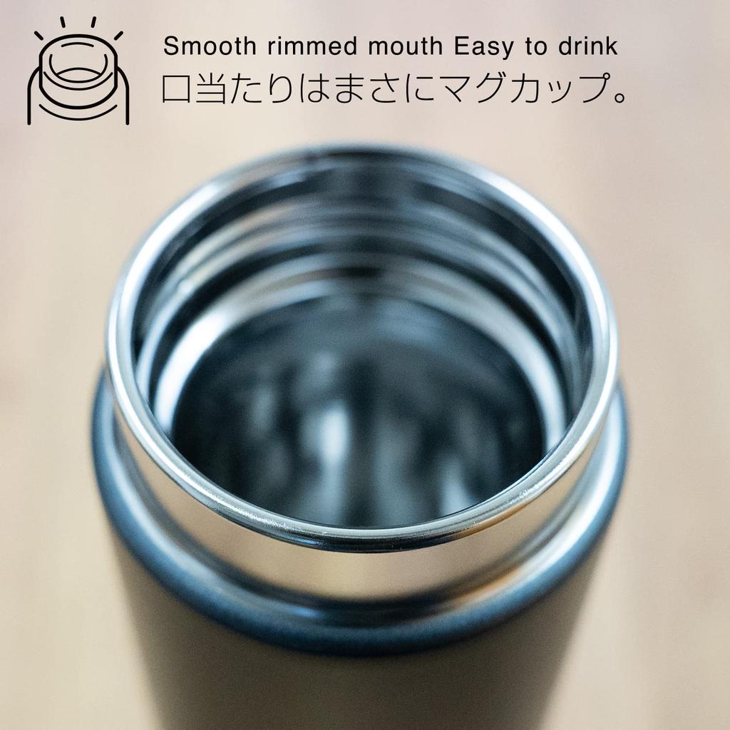 Термос Tiger, бутылка для воды Tiger, 350 мл, завинчивающаяся кружка, бутылка из нержавеющей стали, вакуумная изоляция, изоляция для домашнего использования, стакан Frost White (ТИГР)