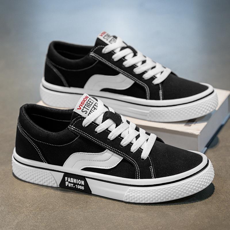 Men's Spring New Breathable Joker Skateboard Shoes Men's Soft-soled Sports Casual Shoes Fashion Canvas Shoes Men.