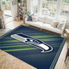 Seattle Seahawks Design Crystal Velvet Carpet Cozy Non?Slip Printed Rug For Bedroom Living Room Entrance