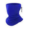 Fleece Neckerchief Scarf Solid Color Adjustable Drawstring Warm Polar Fleece Riding Face Guard Cold Weather Scarf