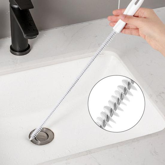 45cm Pipe Brush Rustproof Cleaning Plastic Practical Good Grip Drain Household Supplies