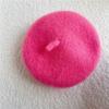 Ins Style Solid Color Pet Headgear Painter Wool Hat Dog Cat Beret Hat Mini Decorative Photo Headgear