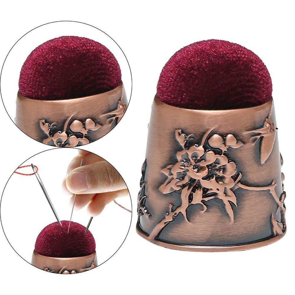Vintage Pin Inserter Alloy Sewing Pin Cushion High Quality Pins Metal Base Embroidery Needlework
