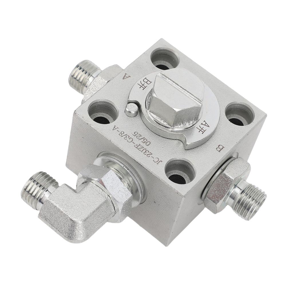 3 Way Diverter Valve Mini Excavator Throttle Spare Replacement Parts with Hydraulic Accessories Screws