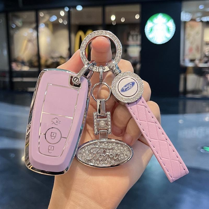 Металлический чехол для ключа Ford Mondeo, Explorer, Focus - стильная мужская сумка с пряжкой-ракушкой