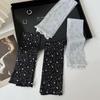 Breathable Crystal Arm Sleeves Mesh Summer Arm Sleeves Trendy Ice Silk Sleeve  Cycling