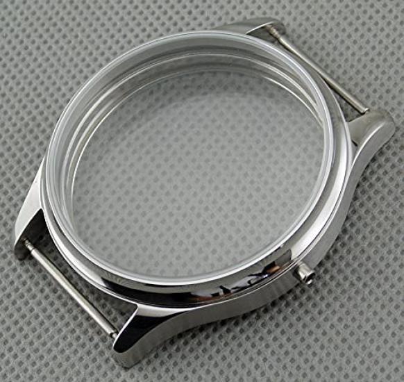 44MM Stainless Steel Watch Case Shell for Seagull Mechanical Watch ST3600/3621 6497/6498