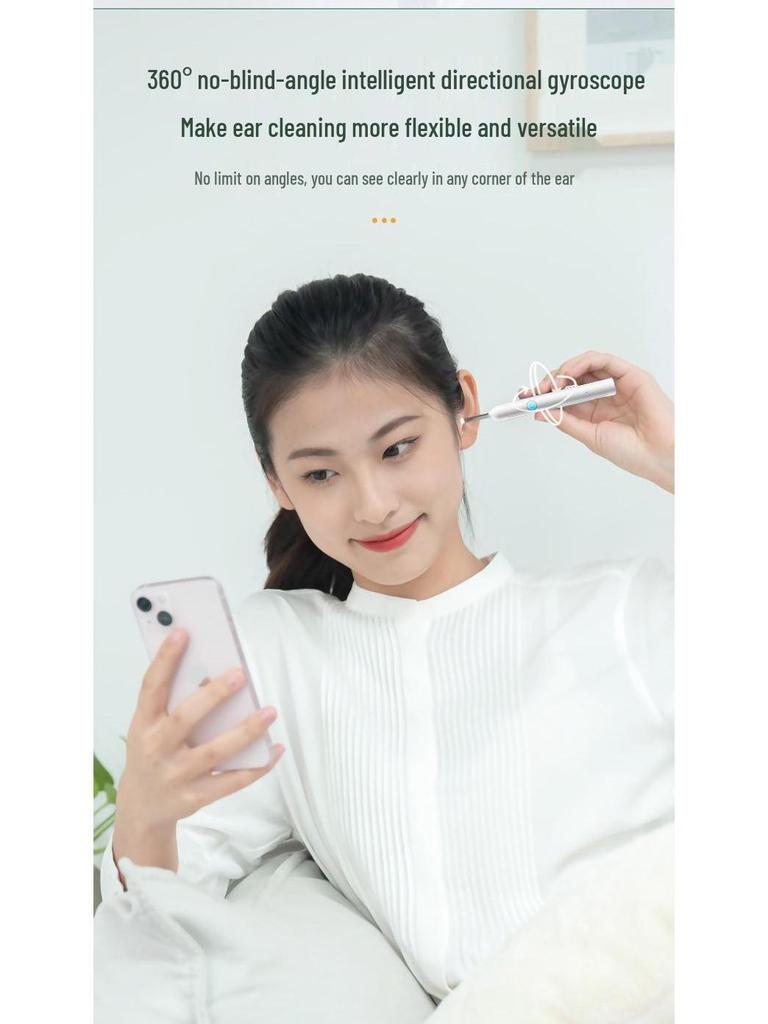 Беспроводной смарт-эндоскоп для чистки ушей Ultra HD - 20000W Светящийся инструмент для чистки