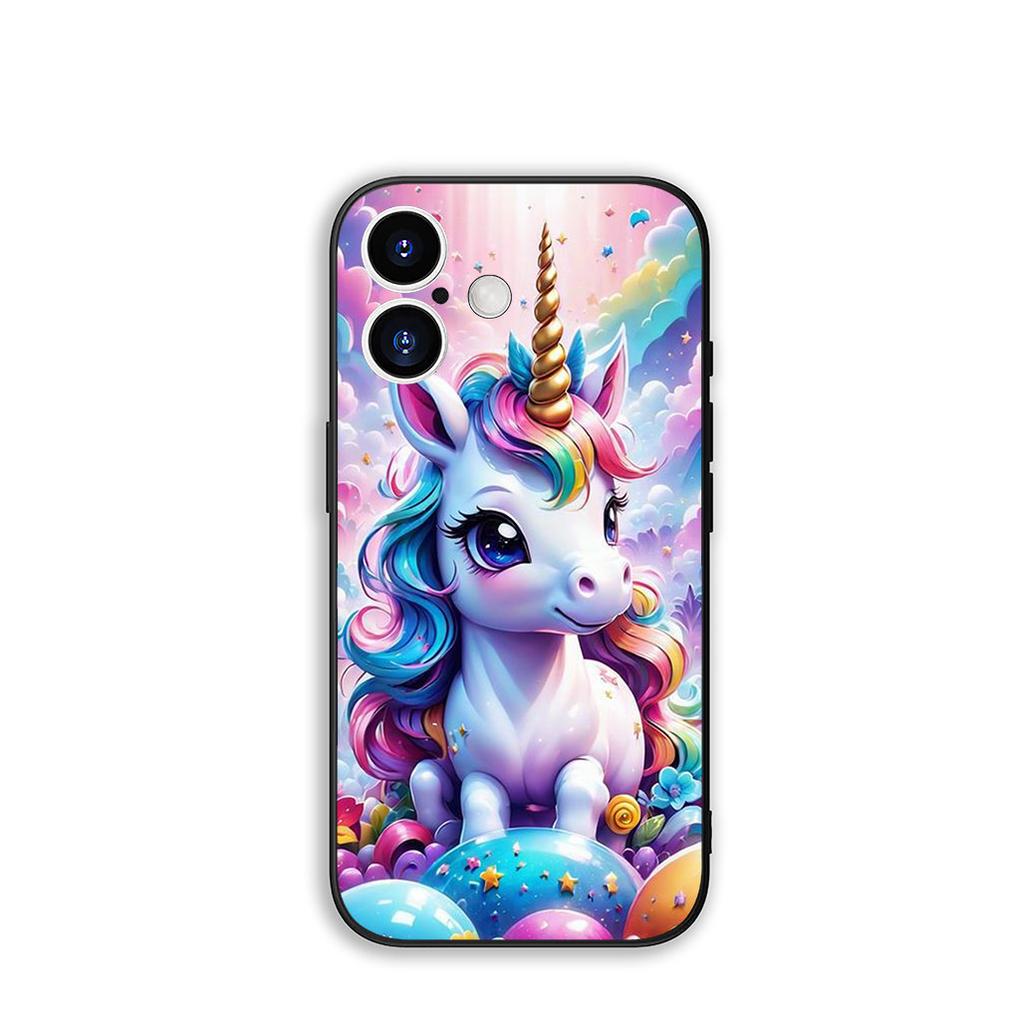 Для OPPO A54 A40 A60 A80 A18 A16 A17 A38 A78 A79 A57 A55 A96 A15 A12 Чехол для телефона Обои Единорог Милый Постер Корпус
