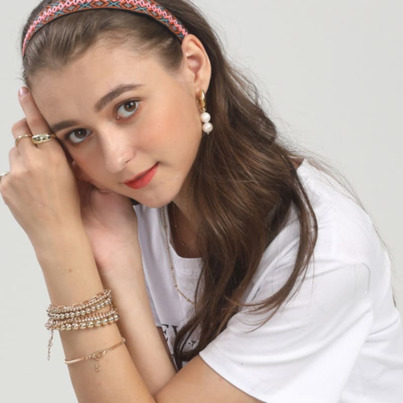 LALA Повязка на голову с африканским узором P-ORANGE