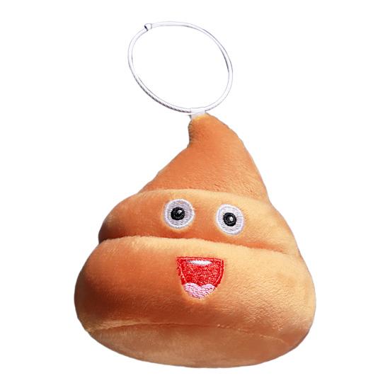 Брелок в виде какашки, милый смайлик, игрушка в виде какашки, мультяшный забавный рюкзак, подвесное украшение, мягкая сумка, брелок, подарок для друзей, семьи