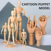 Wooden Hand Figurines Rotatable Joint Hand Model Drawing Sketch Mannequin