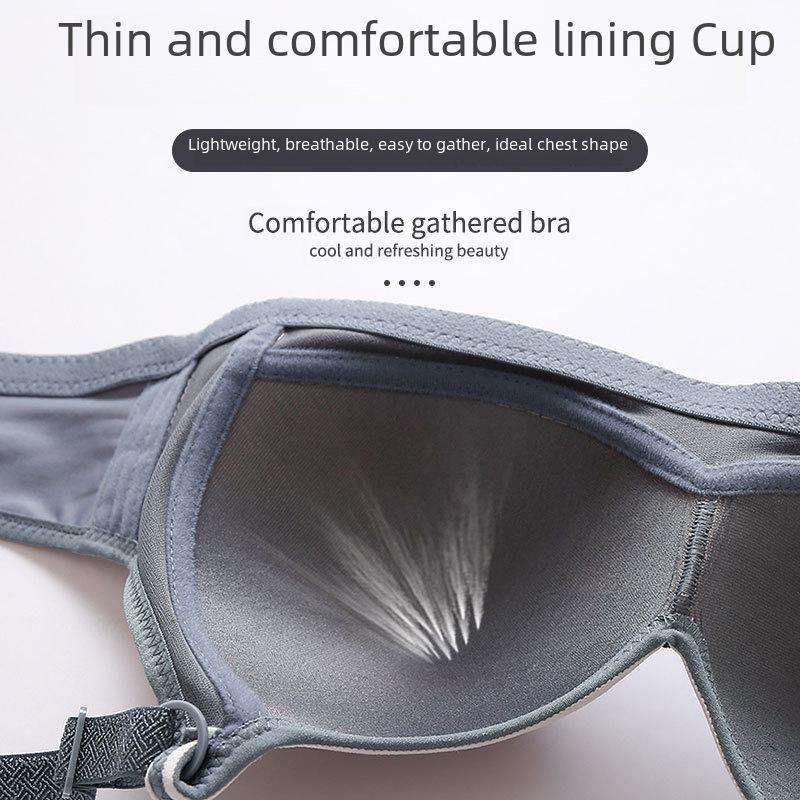 Cross-Border Smooth Push-Up Bra: Non-Magnetic, 3-Row Buckle Design for Middle-Aged & Elderly Moms