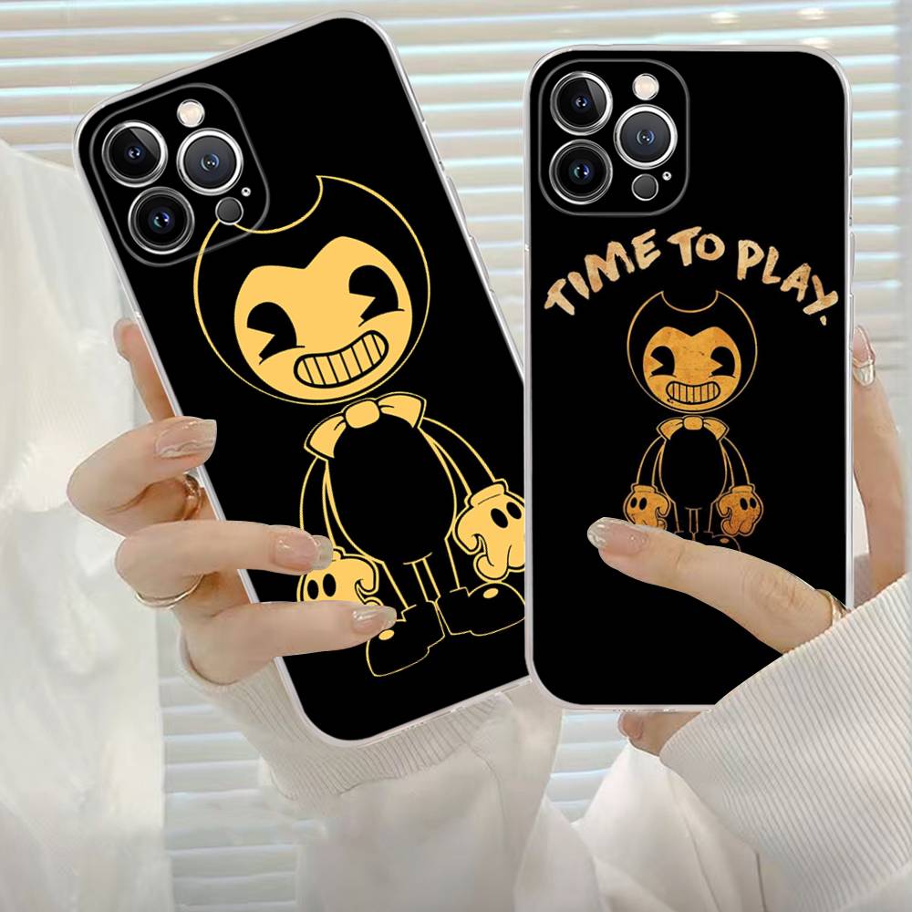 Чехол для телефона Game B-bendy And The Ink M-machine для iPhone 17 16 15 14 11 12 13 Mini Pro XS Max Plus Funda Shell