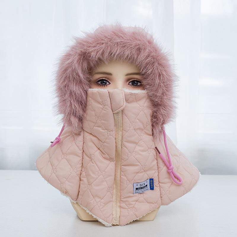 Hat Women's Autumn and Winter Men's Northeast Outdoor Cold-proof Thunder Hat Ear Protector Riding Electric Vehicle Windproof Hat Warm Cotton Hat