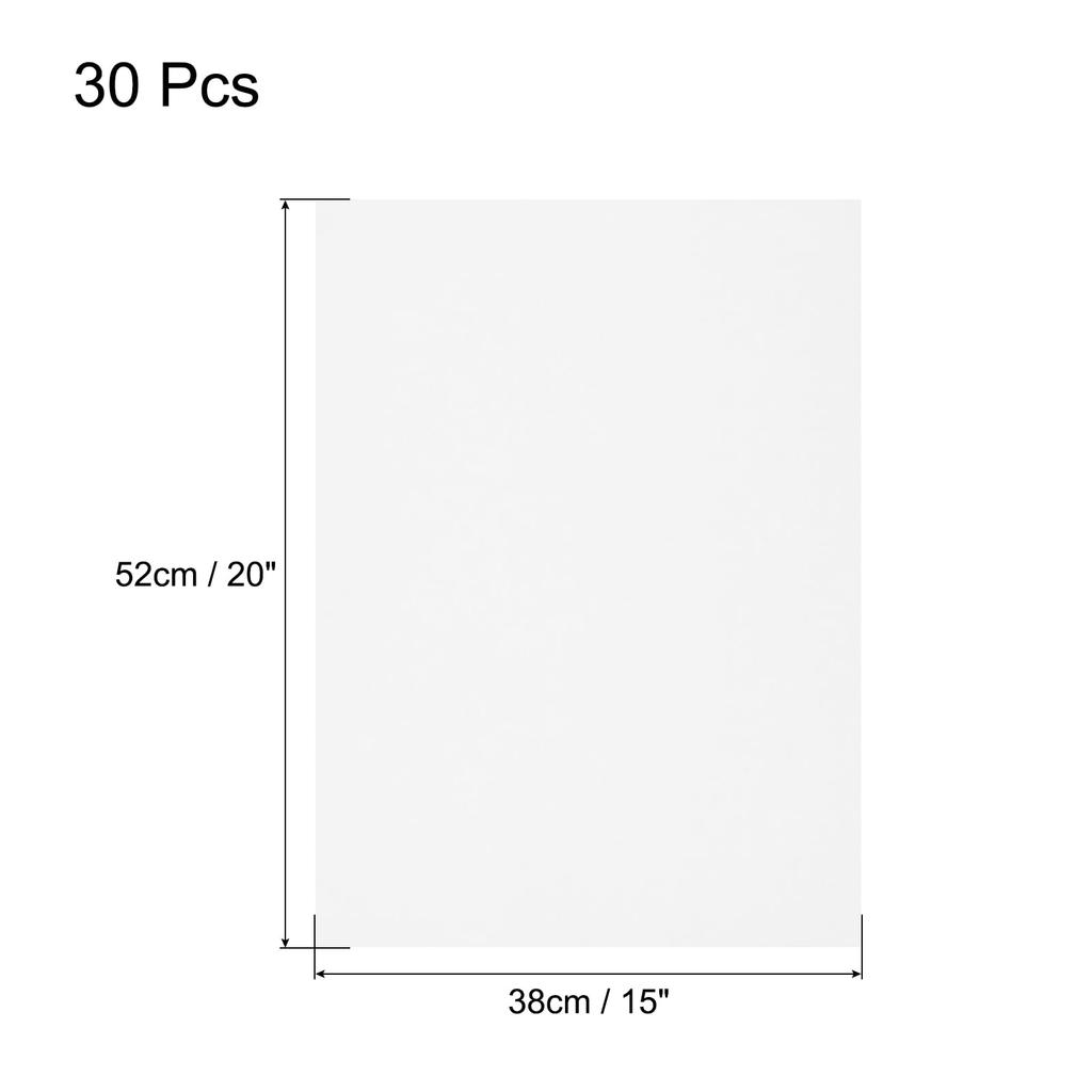 uxcell 30 Sheets White Cardstock x 200GS Cardboard Printer Paper for Crafts Invitations Card Making Scrapbooking Painting 20" 15" M/75lb