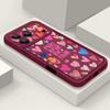 Heart Print Pattern Phone Case For iPhone Air 17 16e 16 15 Pro Max 16 14 Plus 13 12 11 Pro Max 7 8 Shockproof Soft TPU Silicone Cover