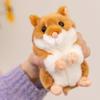 Плюшевая игрушка-хомяк стоячая 13 см Милое животное для снятия стресса Набивка: полипропиленовый хлопок Кукла-спутник на стол
