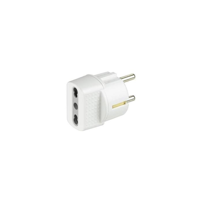 Adaptateur de prise de courant - Bticino S3625D - Type C (Europlug) - 16 A - Blanc