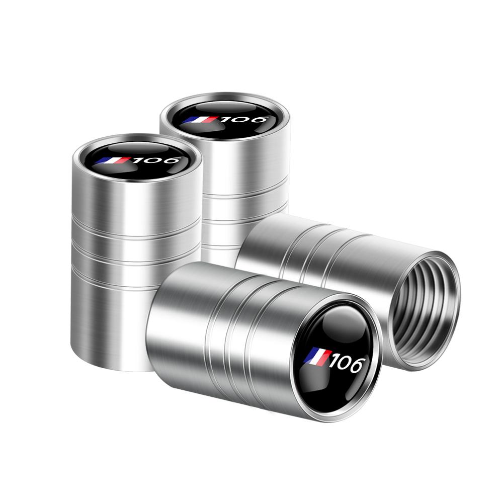 4pcs/set Metal Car Tire Valve Stems Caps Tire Wheel Stem Air Valve Caps For Peugeot Lion 206 307 308 3008 208 Auto Accessories