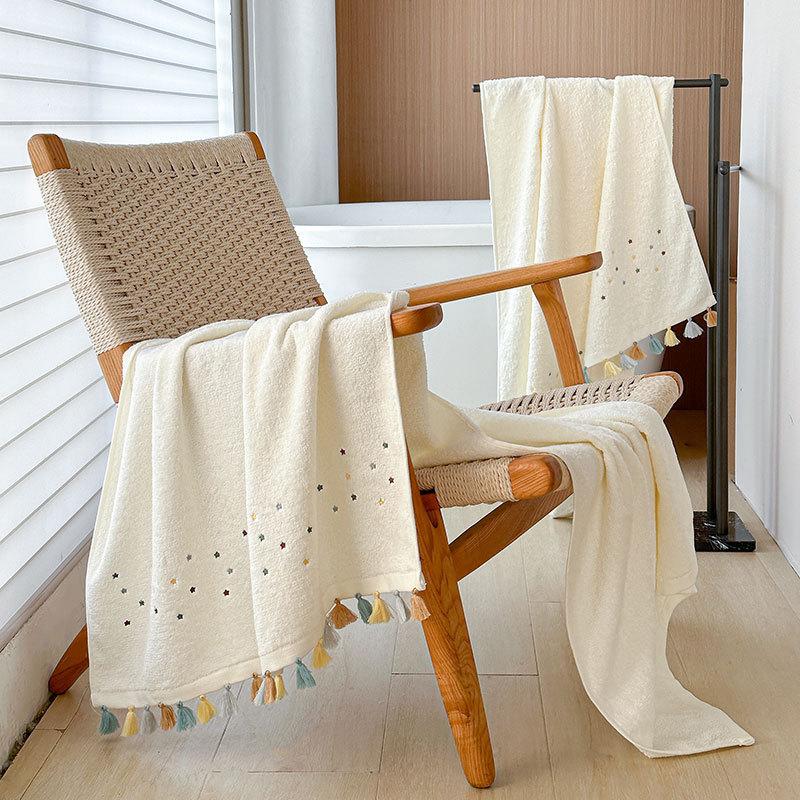 Новое банное полотенце с кисточками из 100% хлопка, все из хлопка, большой размер, впитывающее, модный бренд, мягкий, милый, чистый хлопок