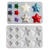 3D Star DIY Crystal Epoxy Resin Molds Pendant Jewelry Making Handmade Silicone Mould Large Starfish Ornaments Moulds
