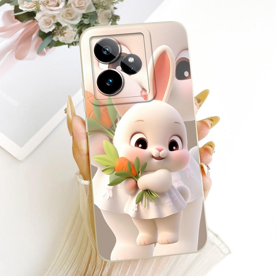 Чехол для Realme GT 7 5G GT 7T Милый Кот Утка Мультяшная Обложка Мягкий ТПУ Матовый Чехол для Телефона Для Realme GT 7 Pro GT7 T GT7T 5G Funda Сумки