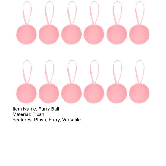 12/16 шт. пушистые рождественские шары, плюшевые искусственные меховые эльфийские шары, помпоны для рождественской елки, украшения для вечеринок