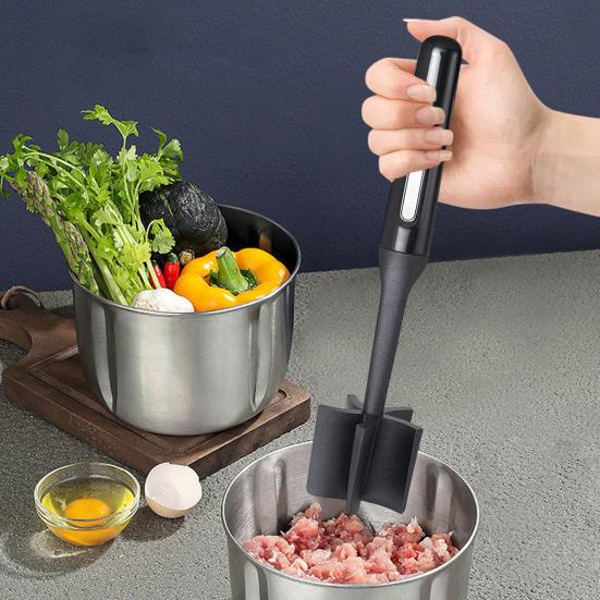 Лопатка для мясорубки, прочный измельчитель говяжьего фарша, гамбургер, измельчитель мяса, легко измельчает мясной фарш, не содержит бисфенол А, многофункциональный кухонный инструмент