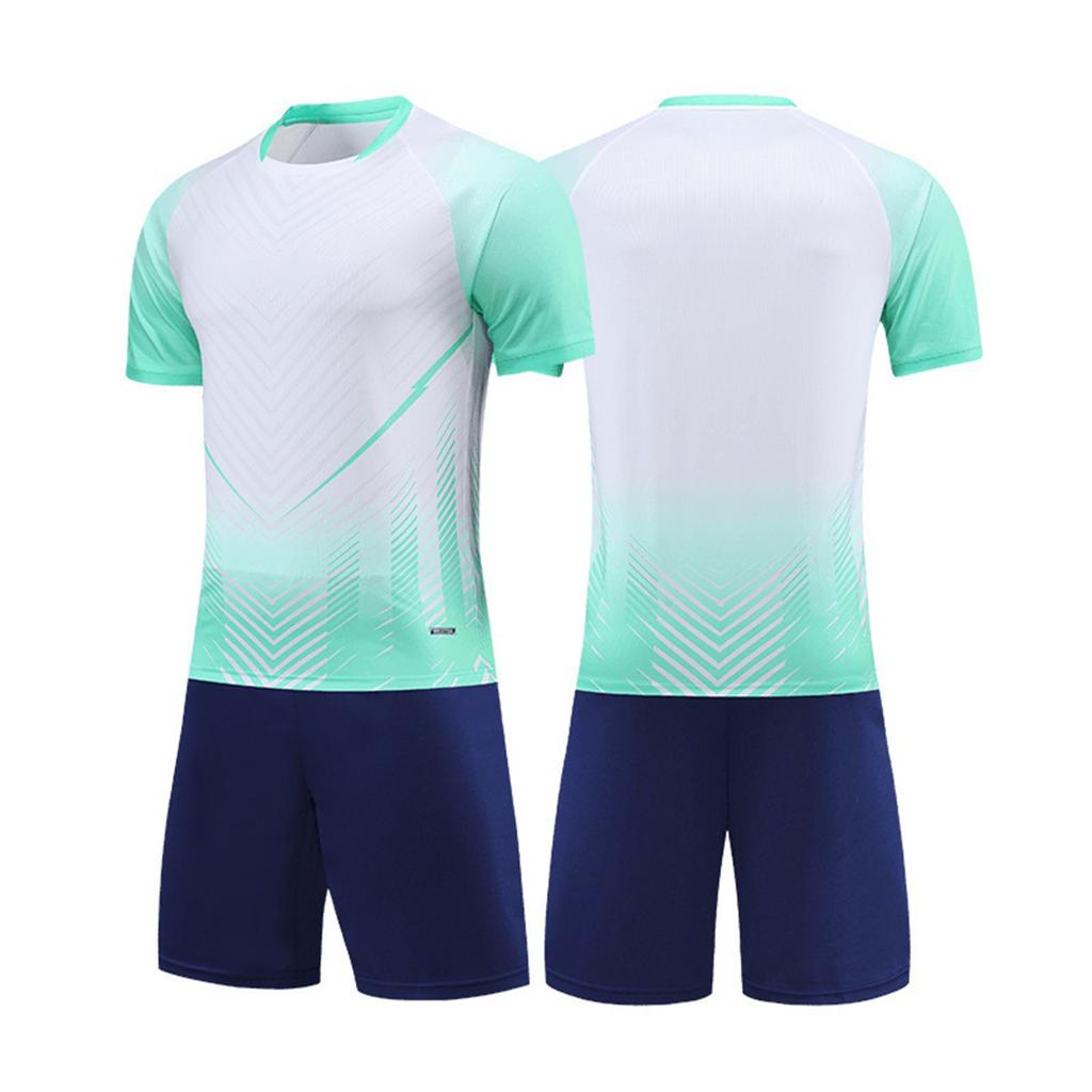 Спортивный костюм для взрослых и детей, шорты с короткими рукавами, спортивный тренировочный костюм