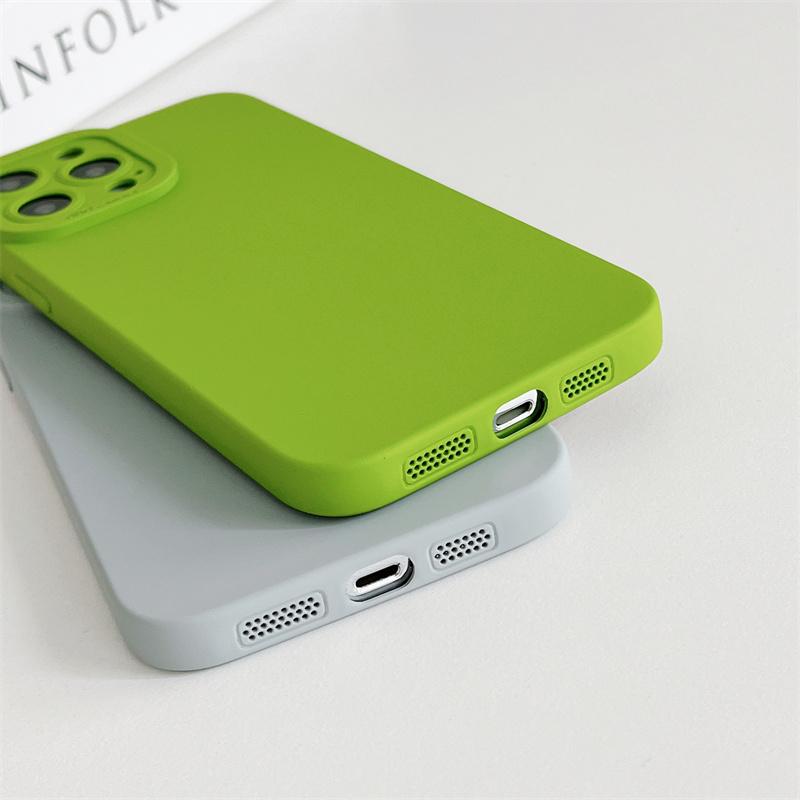 Красочный мягкий силиконовый чехол для iPhone 15 14 Pro Max 13 12 Mini 11 Pro Max 7 8 SE 2020, защитный чехол для камеры